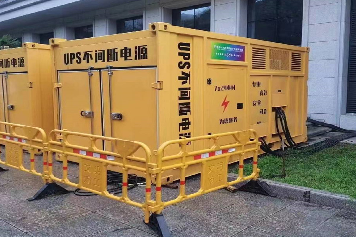 平川发电机租赁施工现场